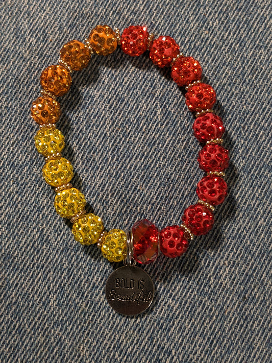Stretchy Bracelet-Bold Is Beautiful-Positive Message- Great Gift! BRACE10