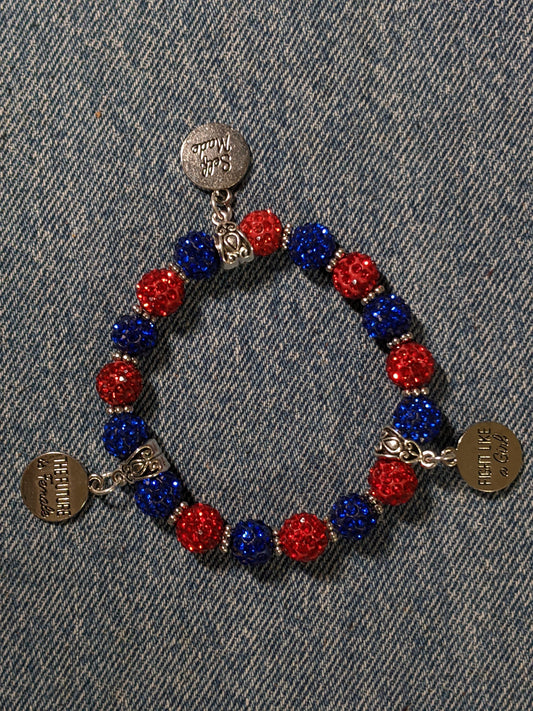 Stretchy Bracelet-Fight Like A Girl-Positive Message- Great Gift! BRACE13