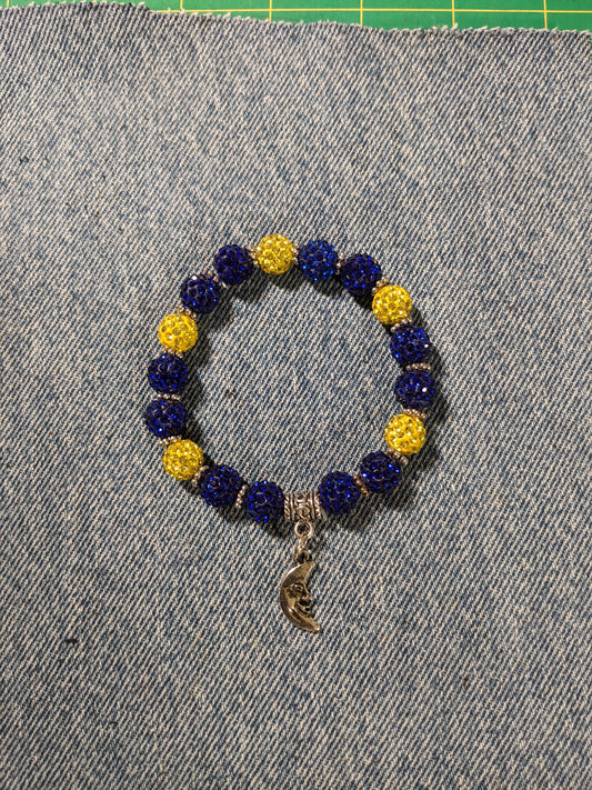 Stretchy Bracelet with Moon charm- Great Gift! BRACE2