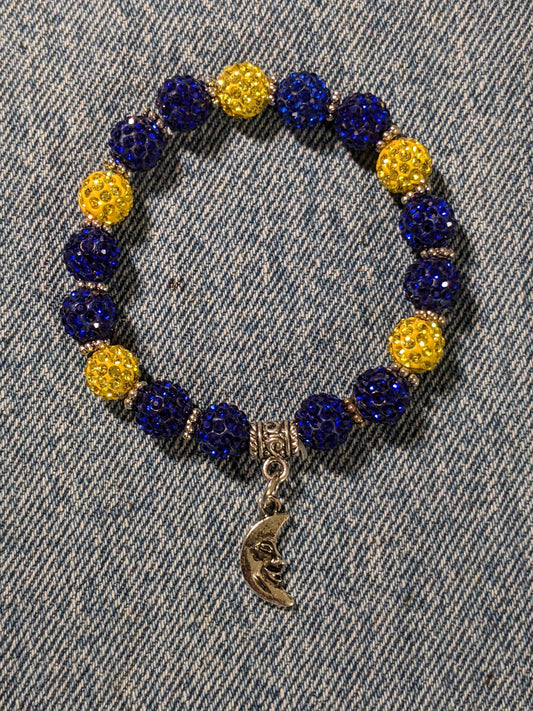 Stretchy Bracelet with Moon charm- Great Gift! BRACE2