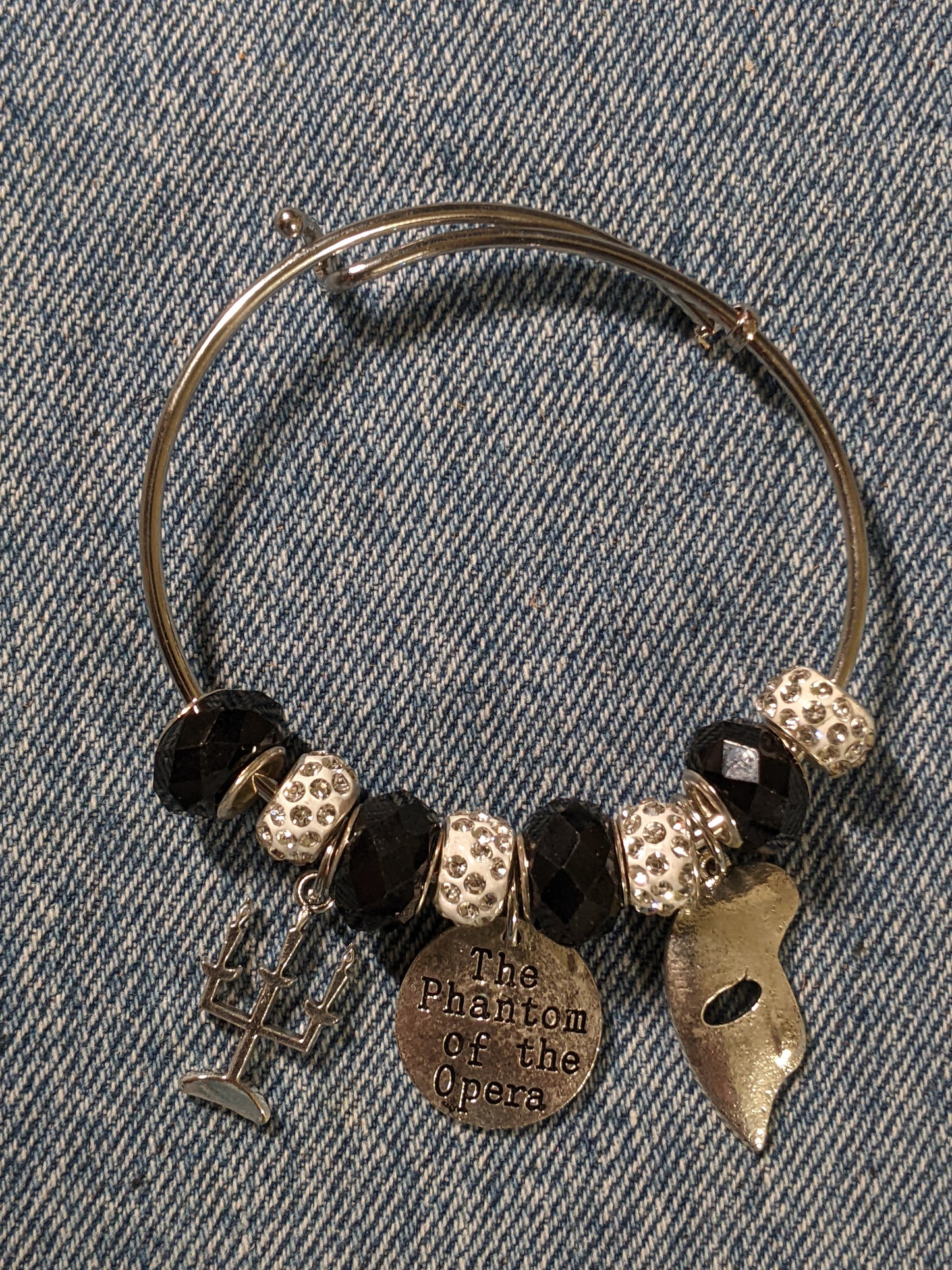 Bangle Charm Bracelet-Phantom Of The Opera Themed- Great Gift! BRACE20