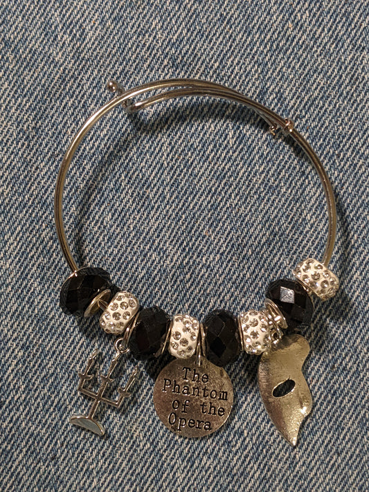 Bangle Charm Bracelet-Phantom Of The Opera Themed- Great Gift! BRACE20