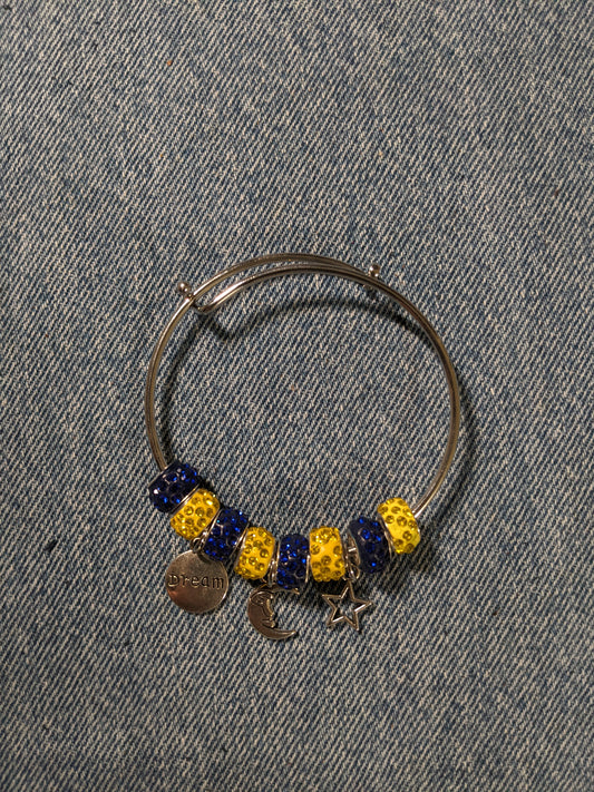 Bangle Charm Bracelet-Dream- Great Gift! BRACE21