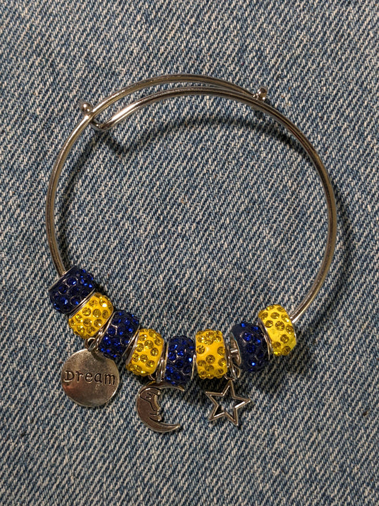 Bangle Charm Bracelet-Dream- Great Gift! BRACE21