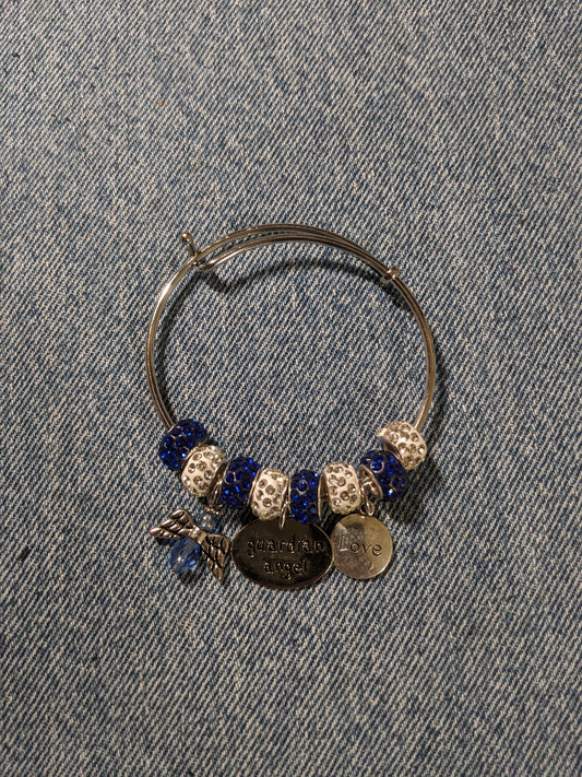 Bangle Charm Bracelet-Guardian Angel- Great Gift! BRACE22