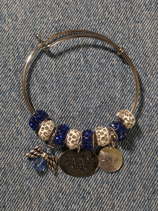 Bangle Charm Bracelet-Guardian Angel- Great Gift! BRACE22