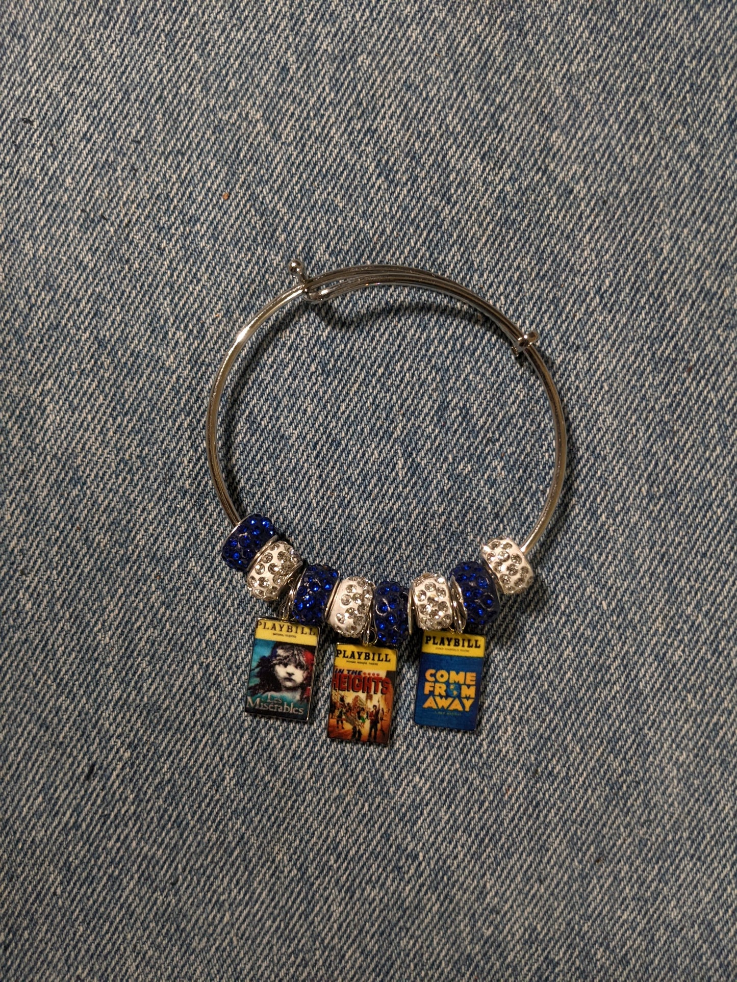 Bangle Charm Bracelet-Broadway Themed- 2 versions-Great Gift! BRACE24