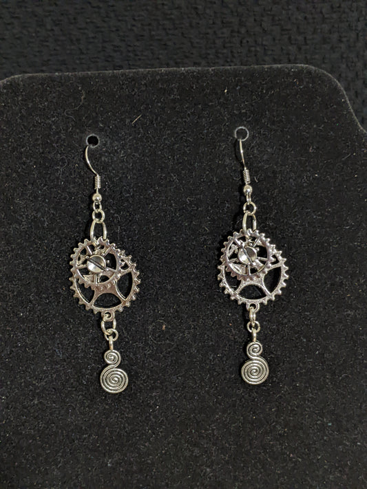 Steampunk Themed earrings-Gears-great gift! Item-EAR12