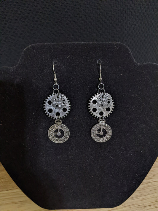 Steampunk Themed earrings-Gears-great gift! Item-EAR13