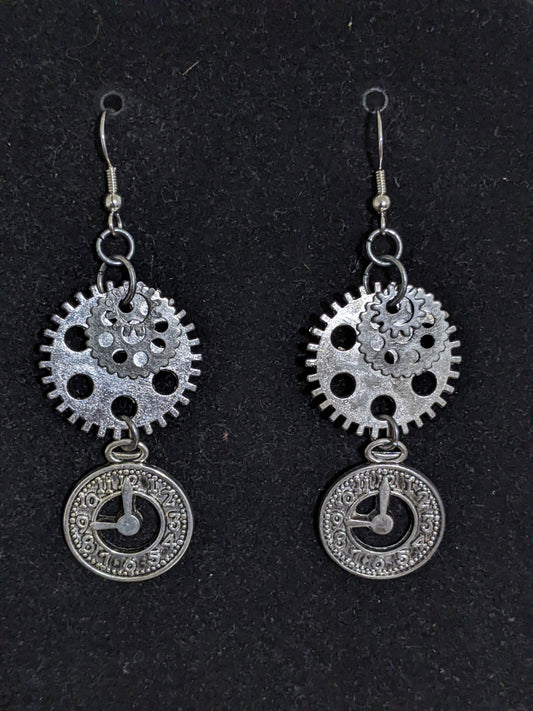 Steampunk Themed earrings-Gears-great gift! Item-EAR13