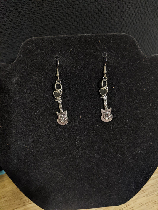 Music Themed earrings-Guitars-great gift! Item-EAR16