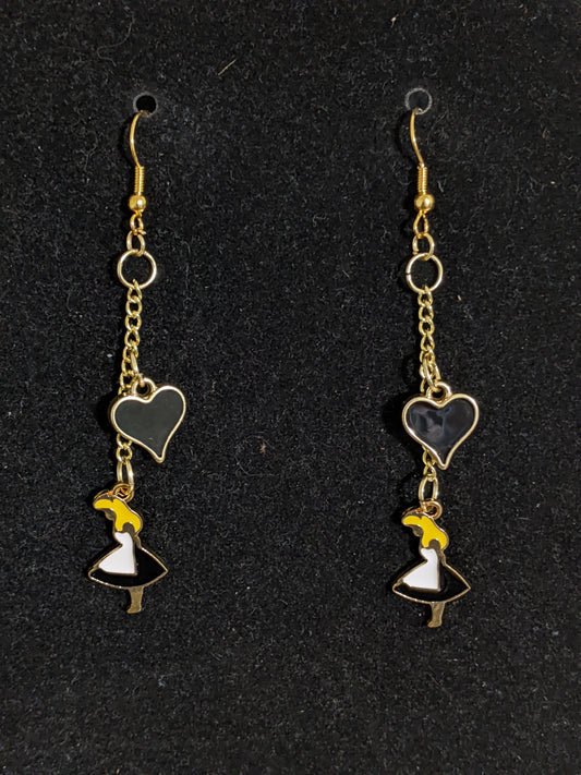 Alice in Wonderland Themed earrings-great gift! 3 Styles Available-EAR20