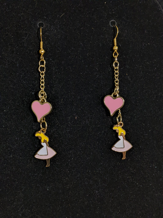 Alice in Wonderland Themed earrings-great gift! 3 Styles Available-EAR20
