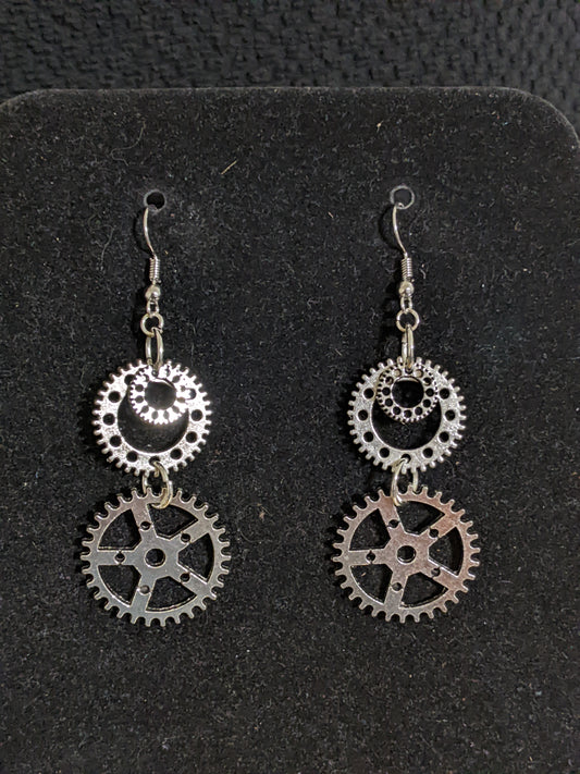 Steampunk Themed earrings-Gears-great gift! Item-EAR24
