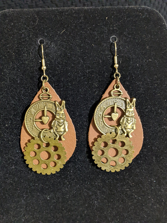 Alice in Wonderland Themed earrings-great gift! Item-EAR25