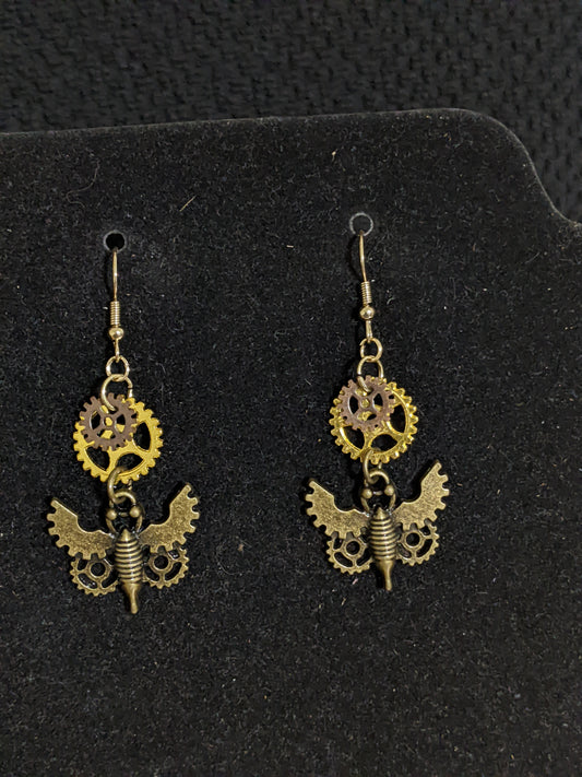 Steampunk Themed earrings-Gears-great gift! 2 Styles Available-EAR2
