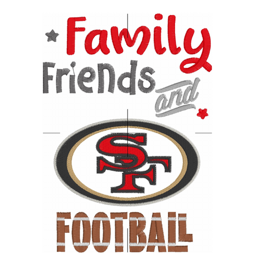 Family Friends San Francisco 49ers Football Hand Towel
