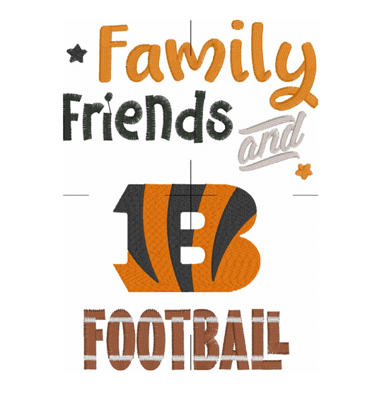 Family Friends Cincinnati Bengals Football Hand Towel