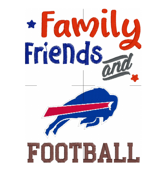 Family Friends Buffalo Bills Football Hand Towel