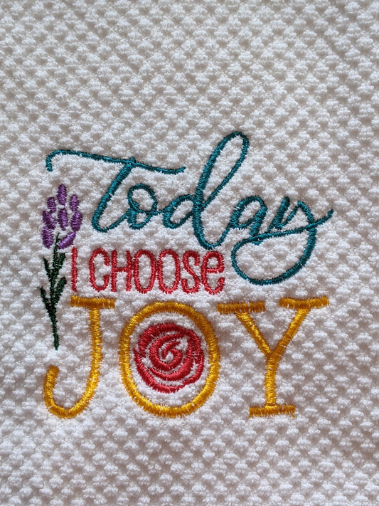 Today I Choose Joy Hand Towel
