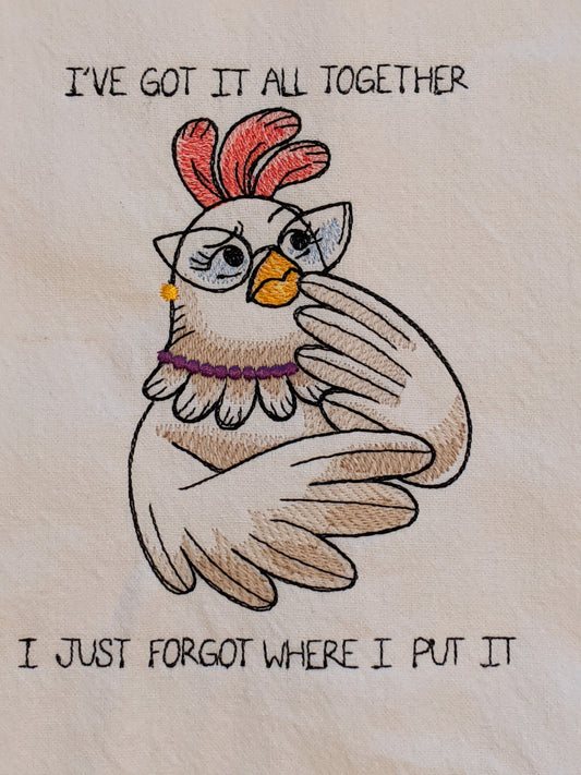 Got It Together Chicken Tea Towel