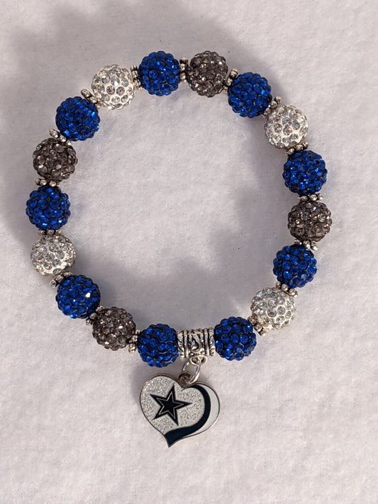 Dallas Cowboys Themed Beaded Bracelet