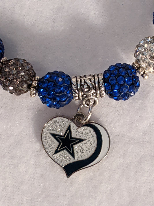 Dallas Cowboys Themed Beaded Bracelet