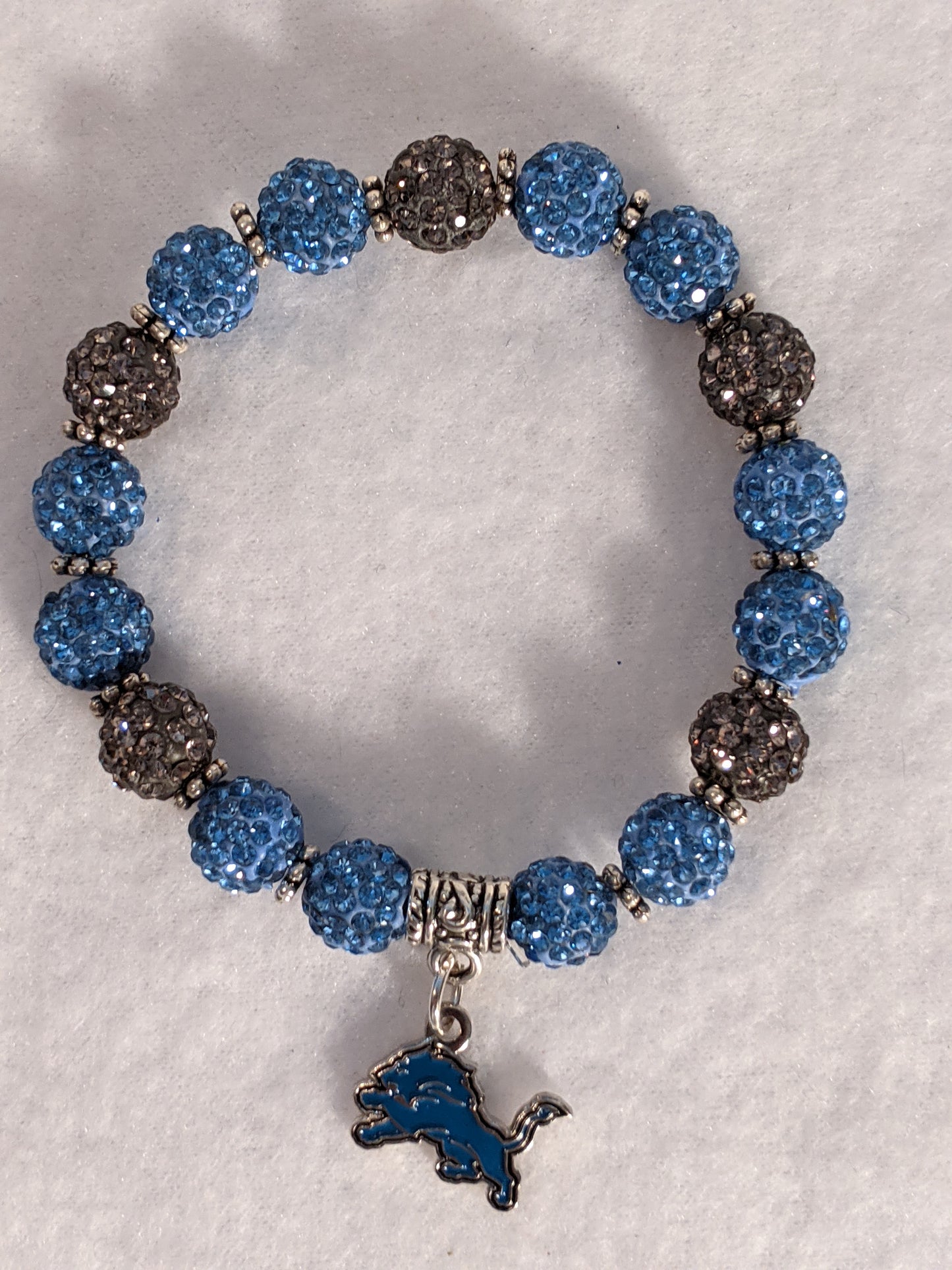 Detroit Lions Themed Beaded Bracelet