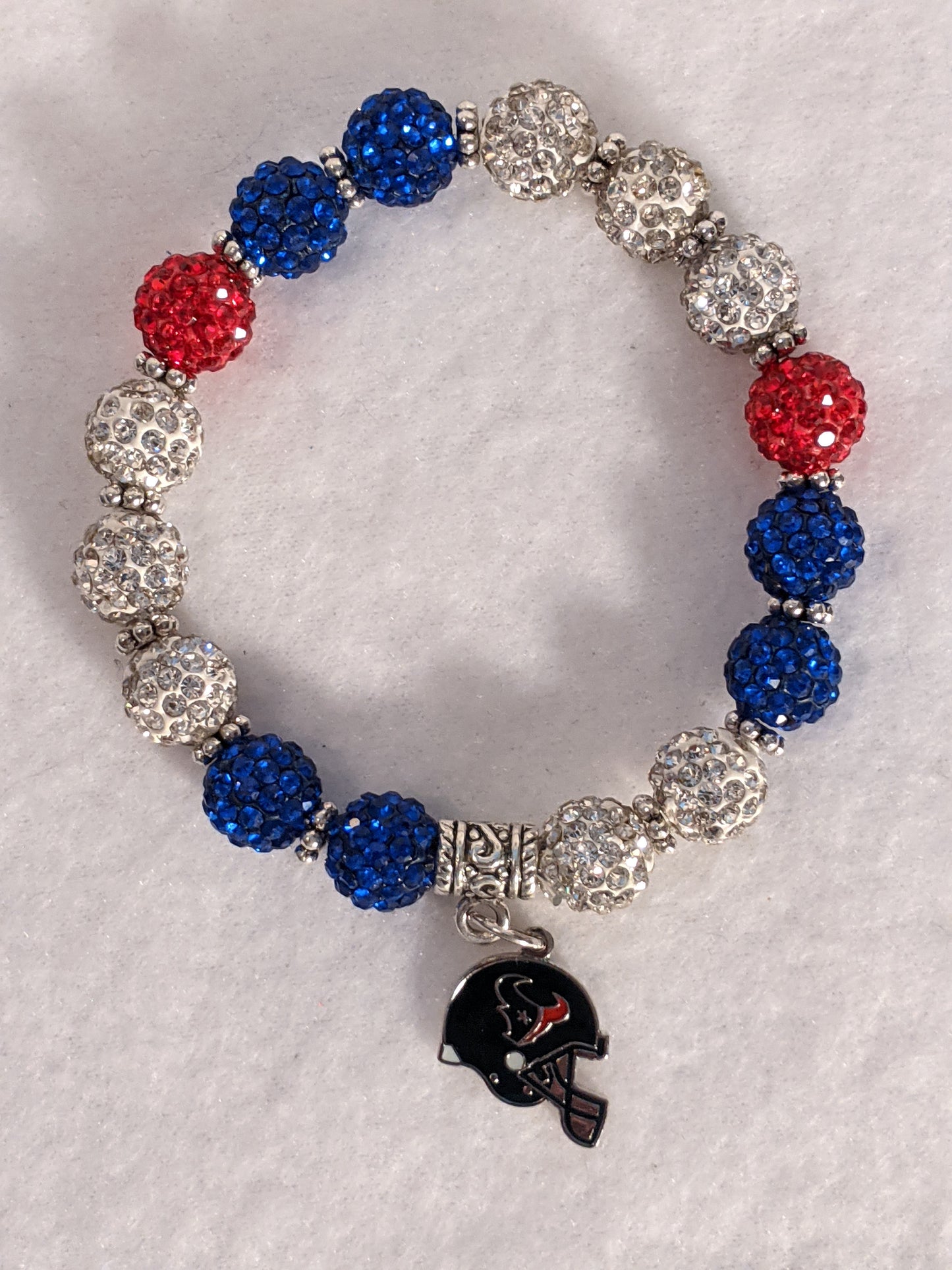 Houston Texans Themed Beaded Bracelet