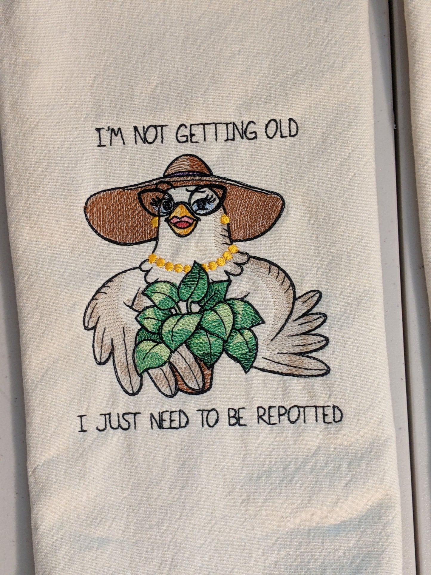 Not Getting Old Chicken Tea Towel