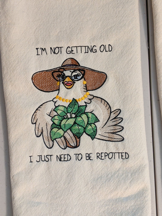 Not Getting Old Chicken Tea Towel