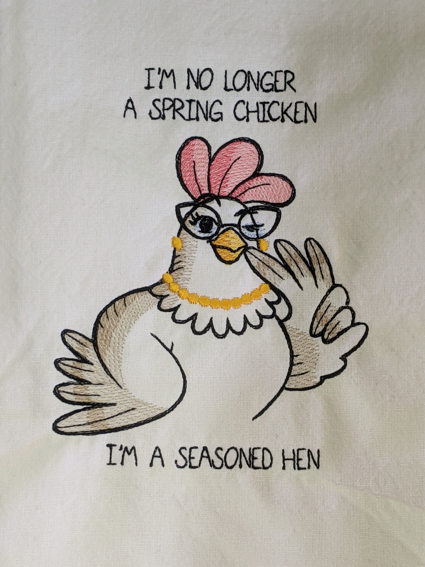 Seasoned Hen Tea Towel