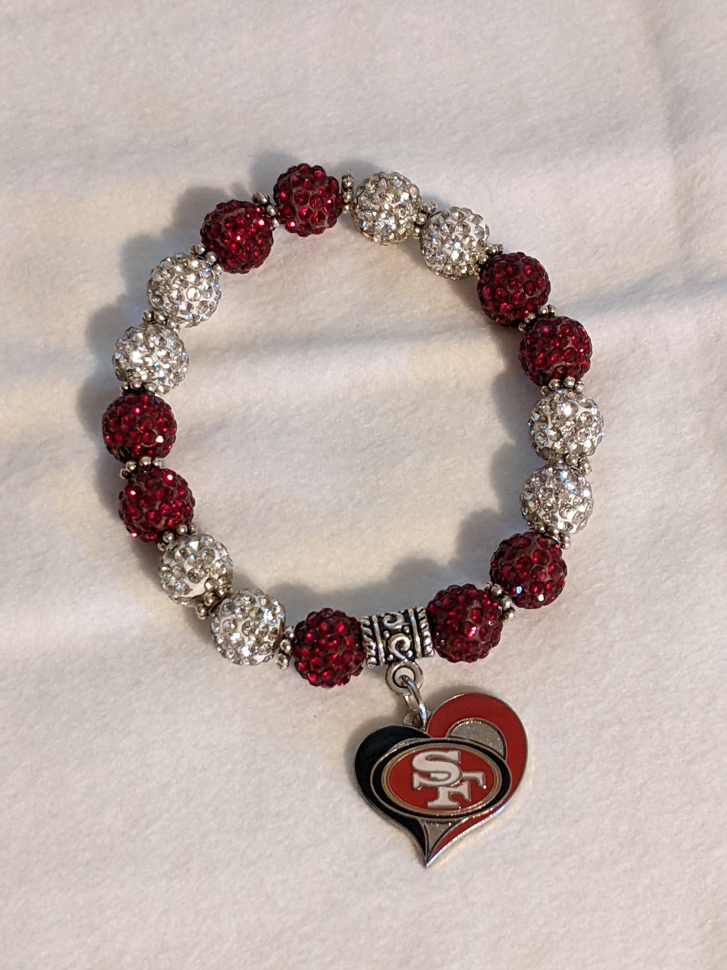 San Francisco 49ers Themed Beaded Bracelet