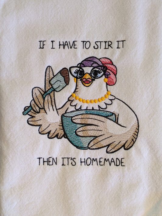 A18-Stir It Homemade Chicken Tea Towel