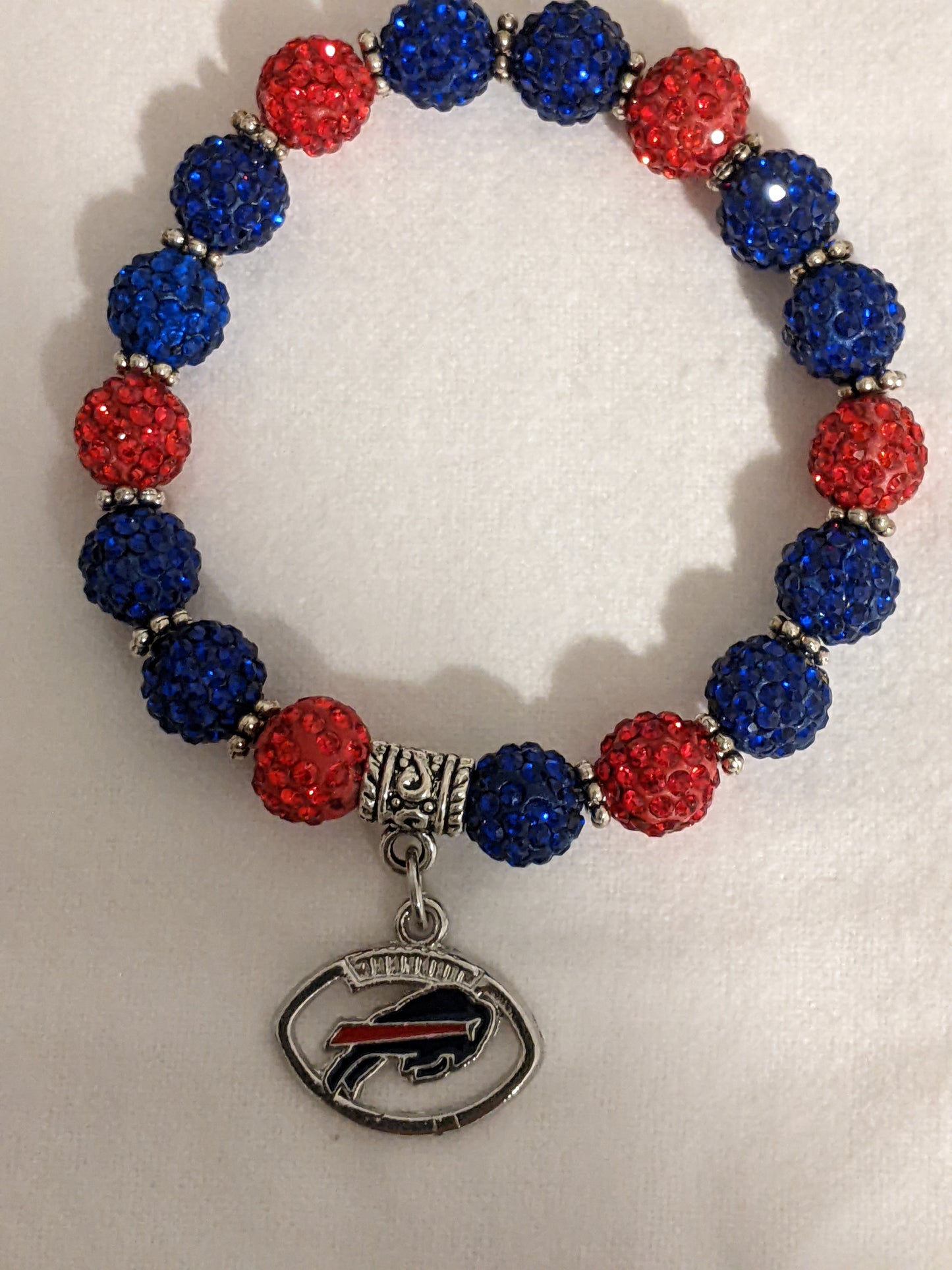 Buffalo Bills Themed Beaded Bracelet-2 versions available