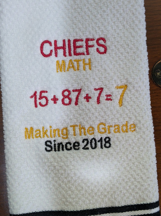 KC Chiefs Math Hand Towel