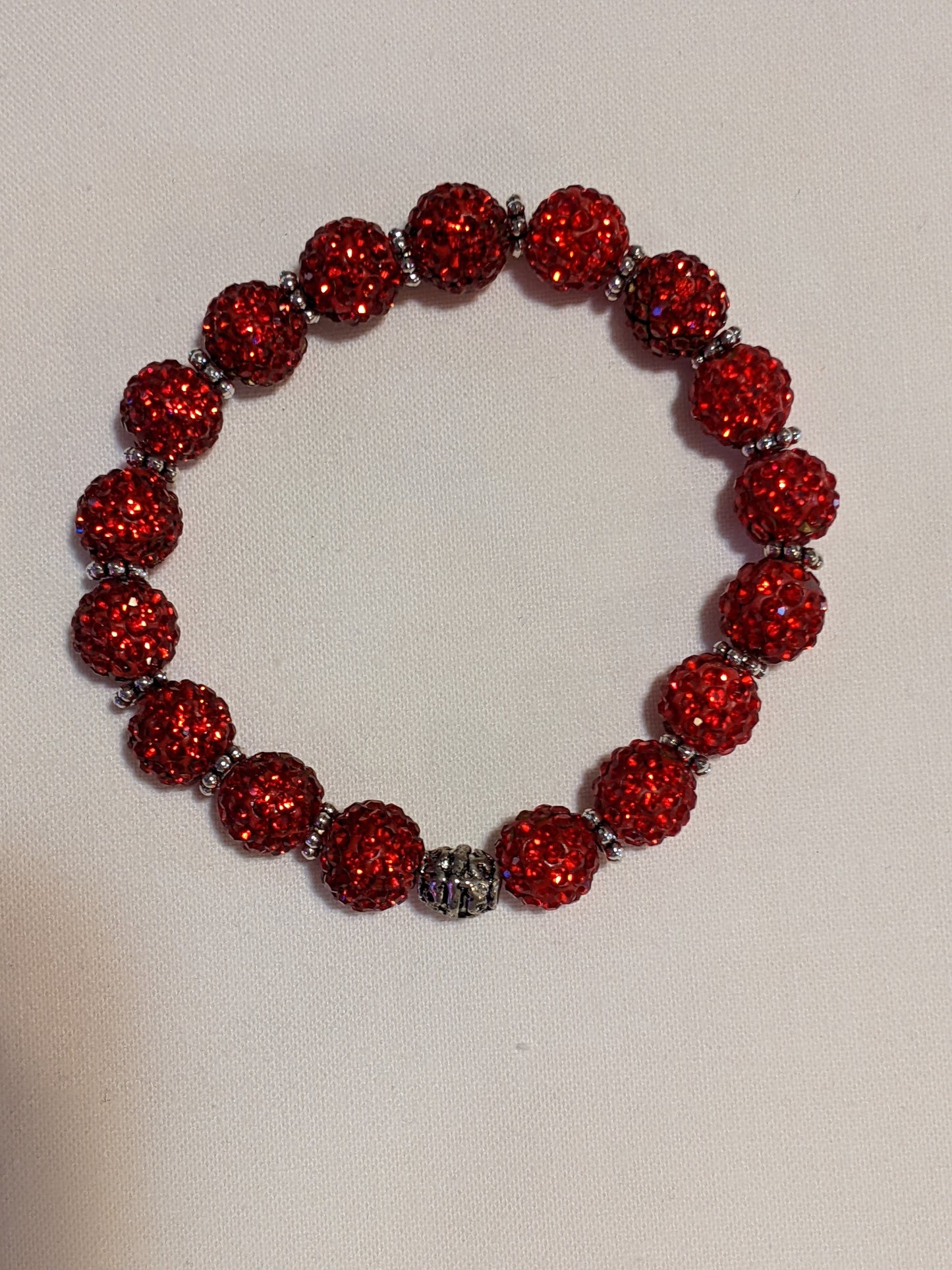 Rhinestone Pave Beaded stretchy Bracelet-many colors available!