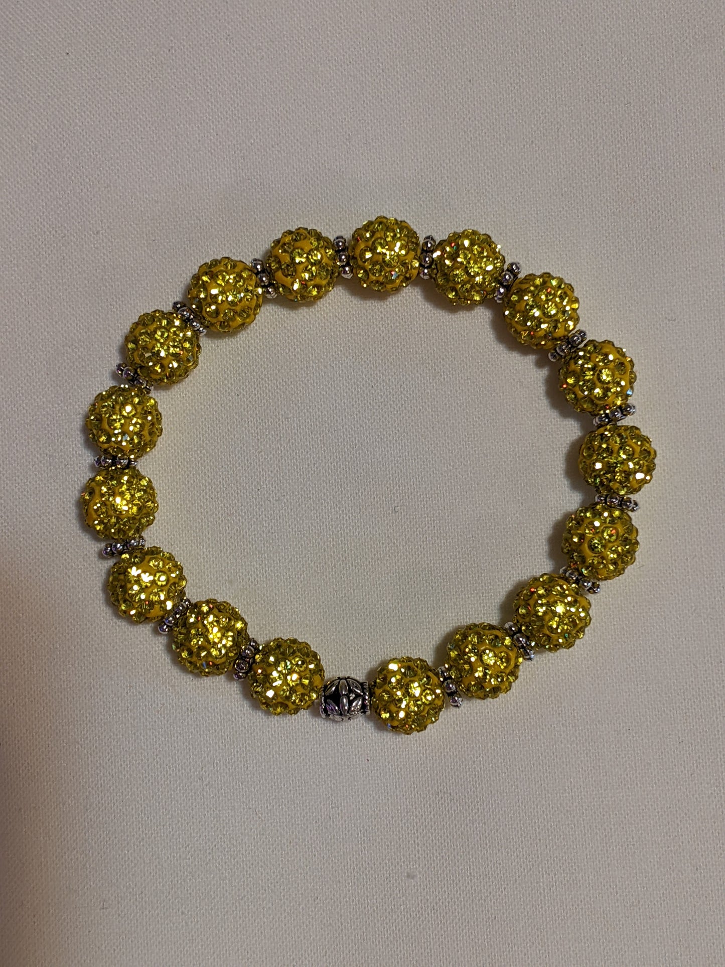 Rhinestone Pave Beaded stretchy Bracelet-many colors available!