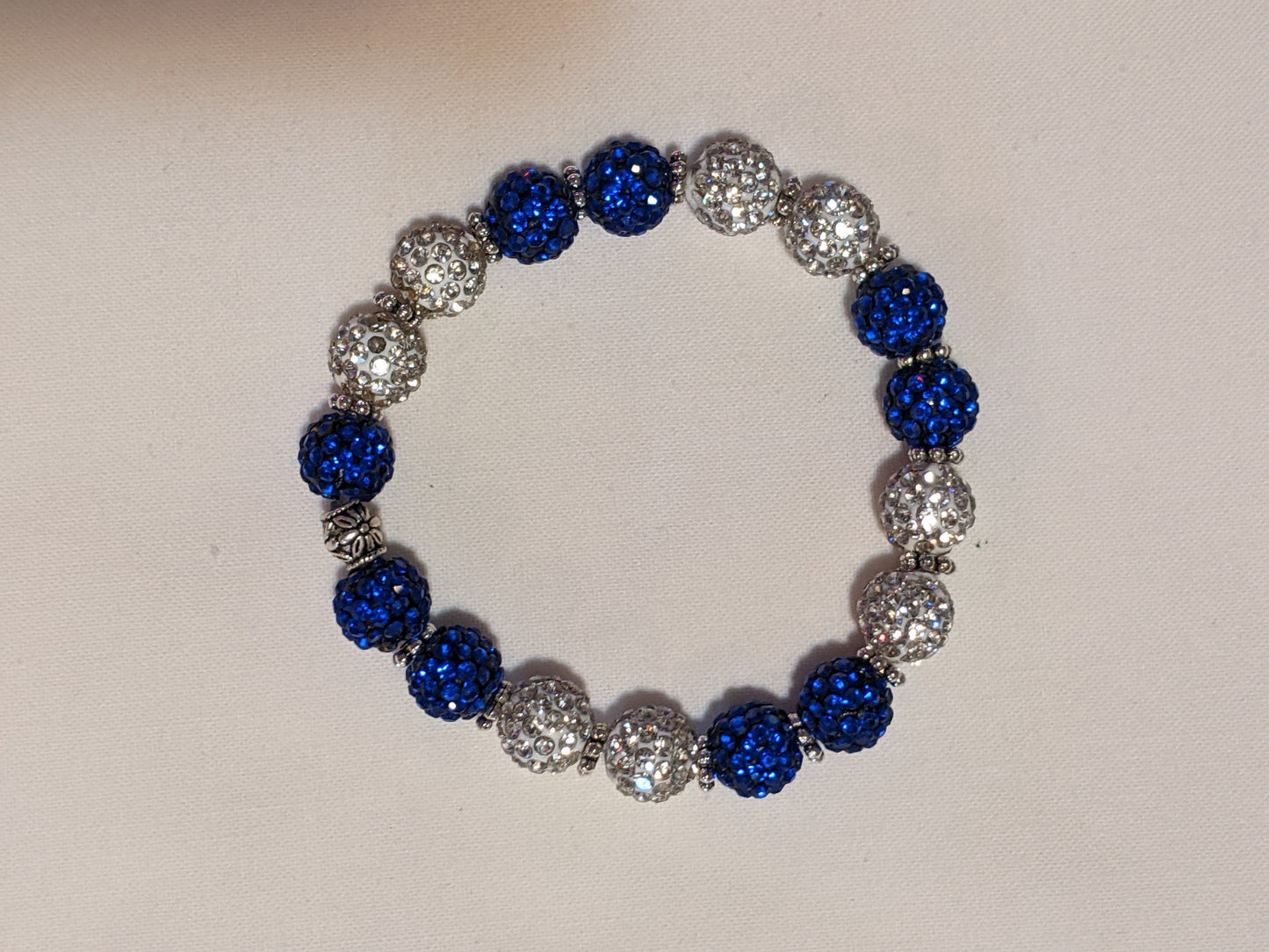 Rhinestone Pave Beaded stretchy Bracelet-many colors available!