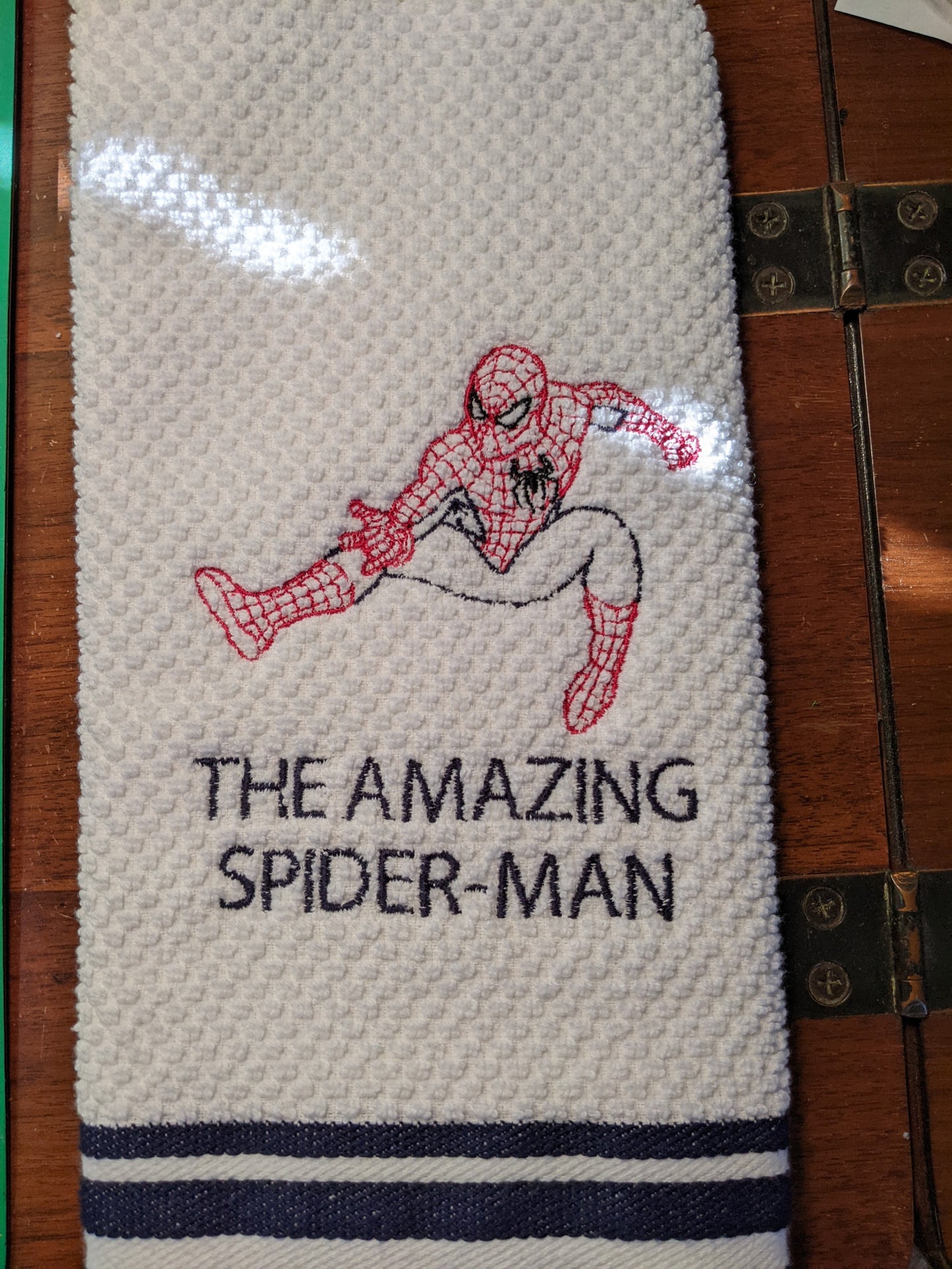 A16-The Amazing Spider Man embroidered towel
