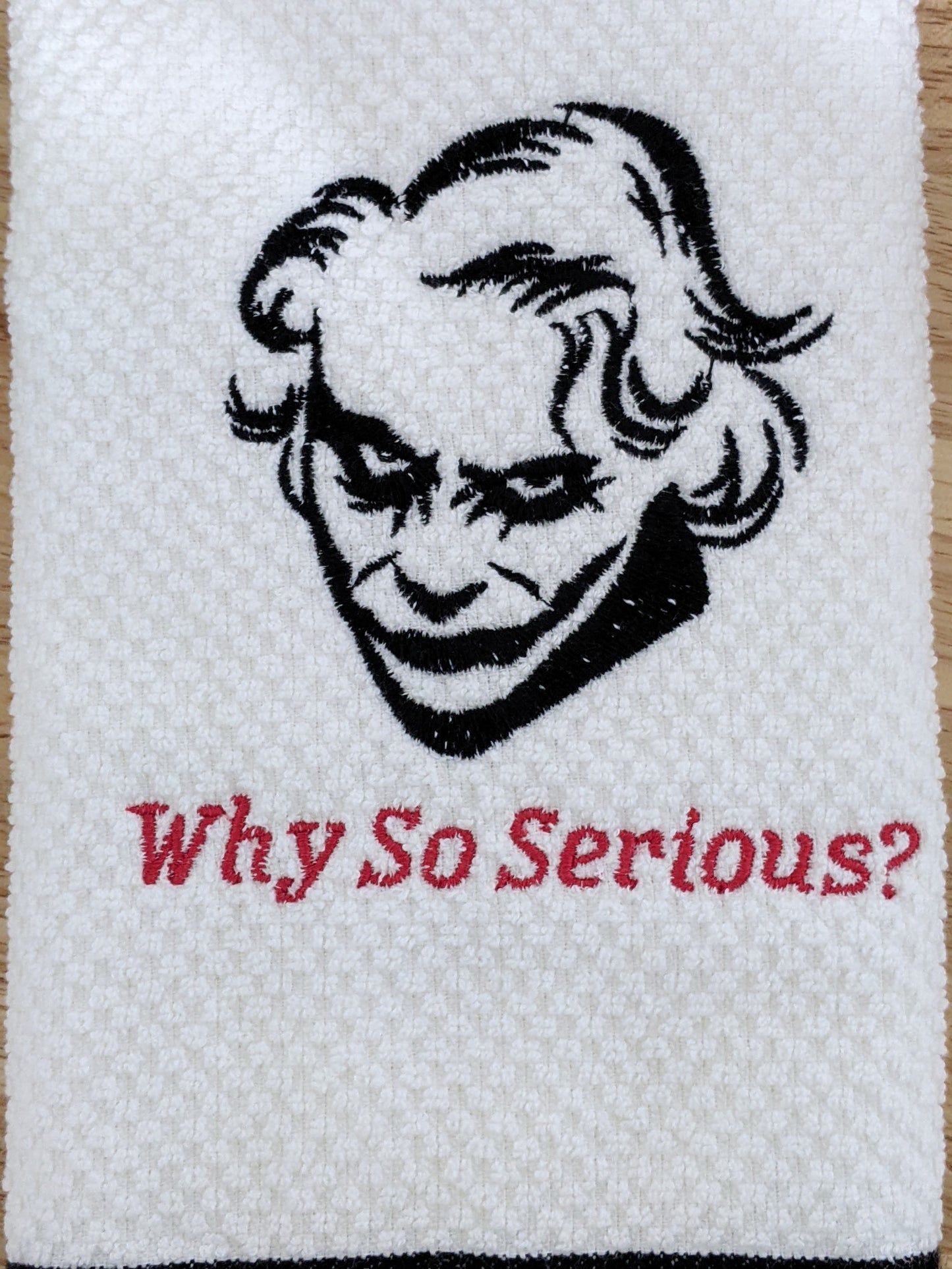The Joker-Why So Serious Embroidered Towel