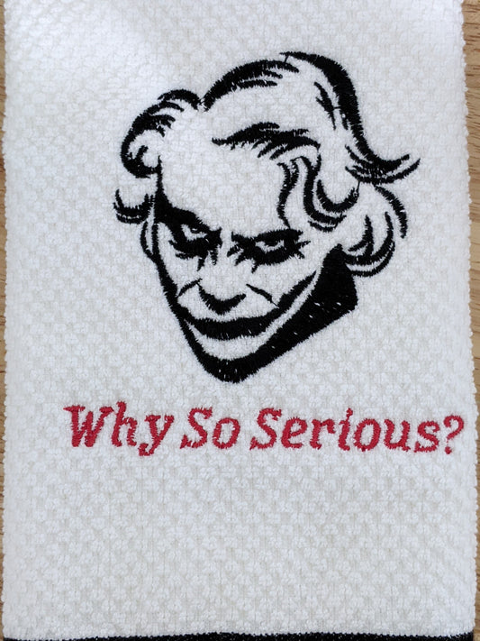 The Joker-Why So Serious Embroidered Towel
