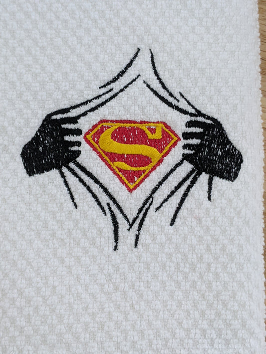 Super Hero-Embroidered Towel-Choose your style!