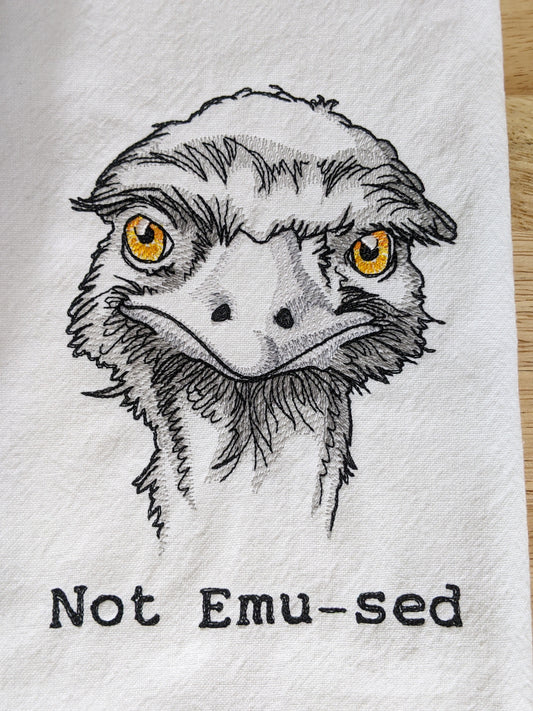Emu--Not Emu-sed Tea Towel