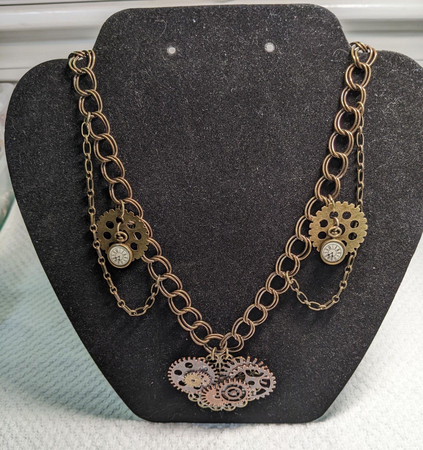 Steampunk style necklace-1 of a kind!