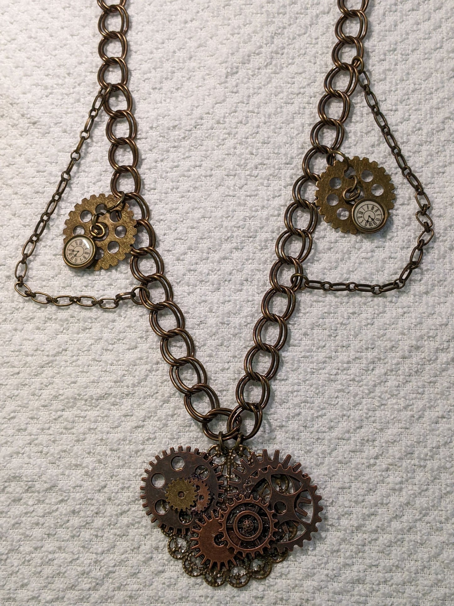 Steampunk style necklace-1 of a kind!