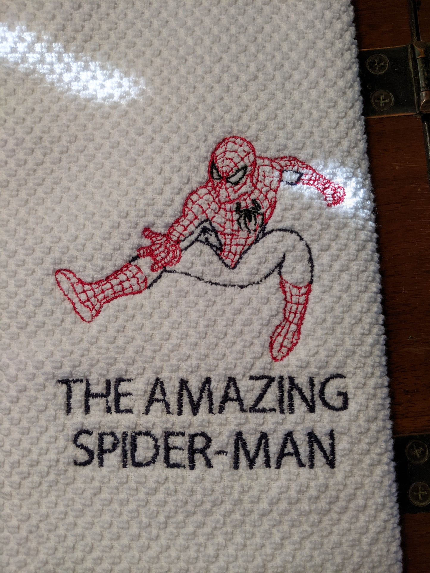 A16-The Amazing Spider Man embroidered towel