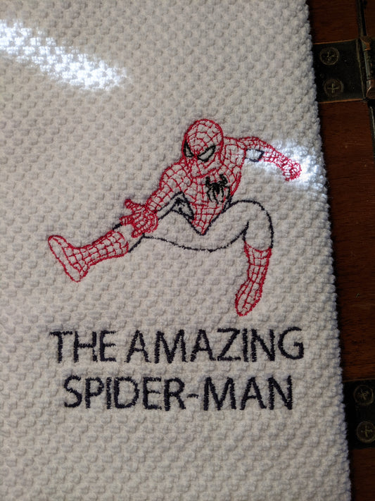 A16-The Amazing Spider Man embroidered towel