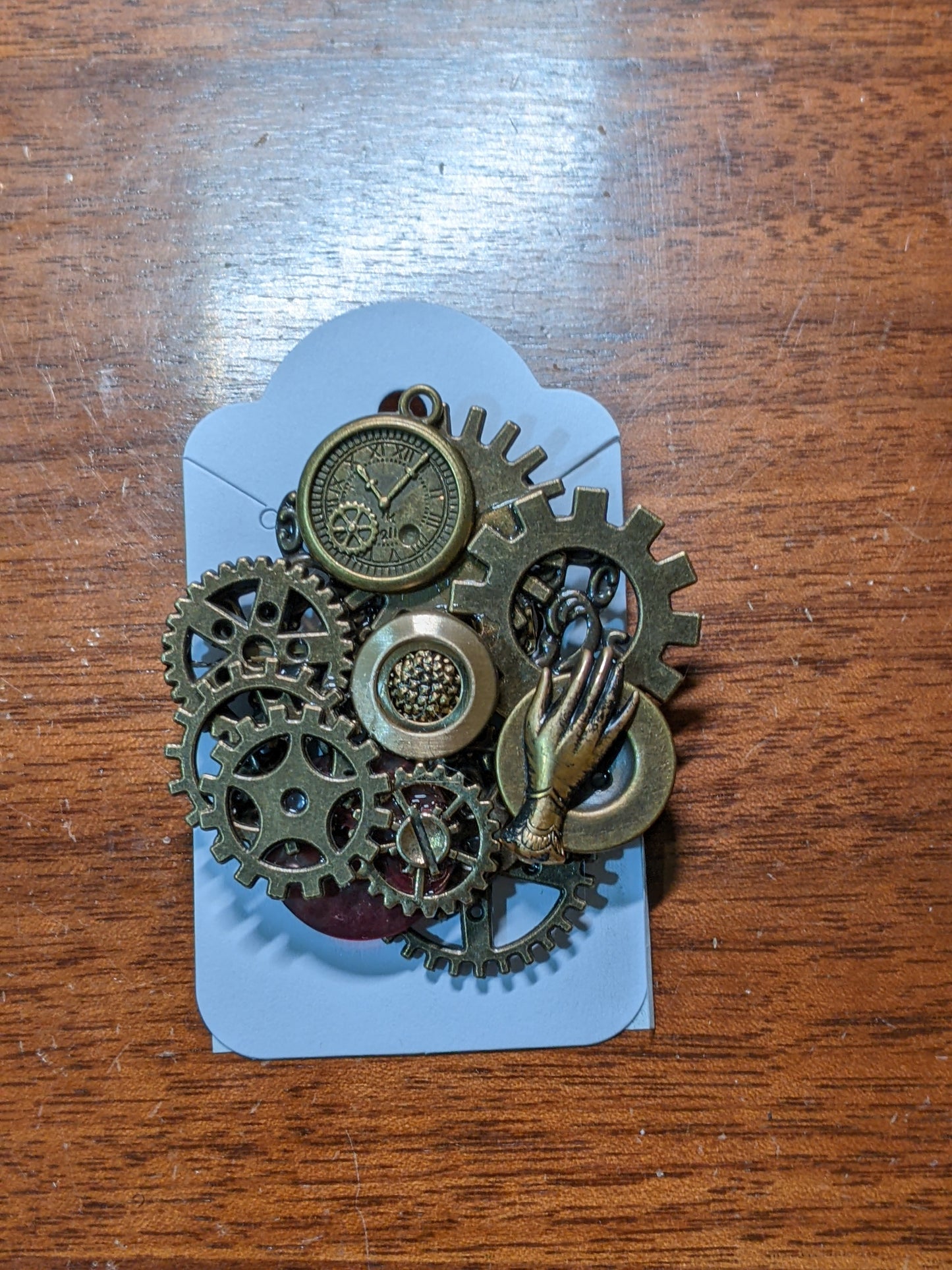 A90-Vintage Steampunk Themed Brooch-Unique Charm Pin! Brooch9