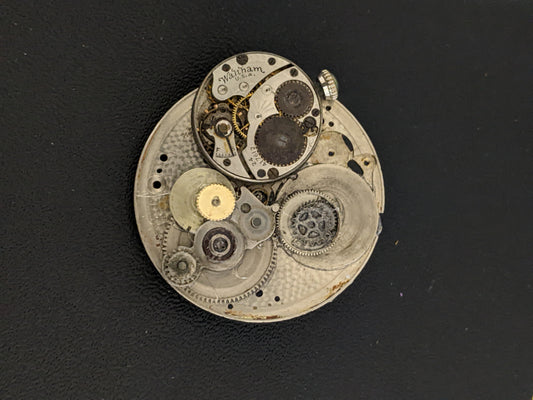 Steampunk Themed Brooch-Unique Charm Pin! With real watch parts-TOP17